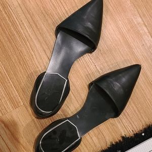 Black dressy flats zara 38 open sides